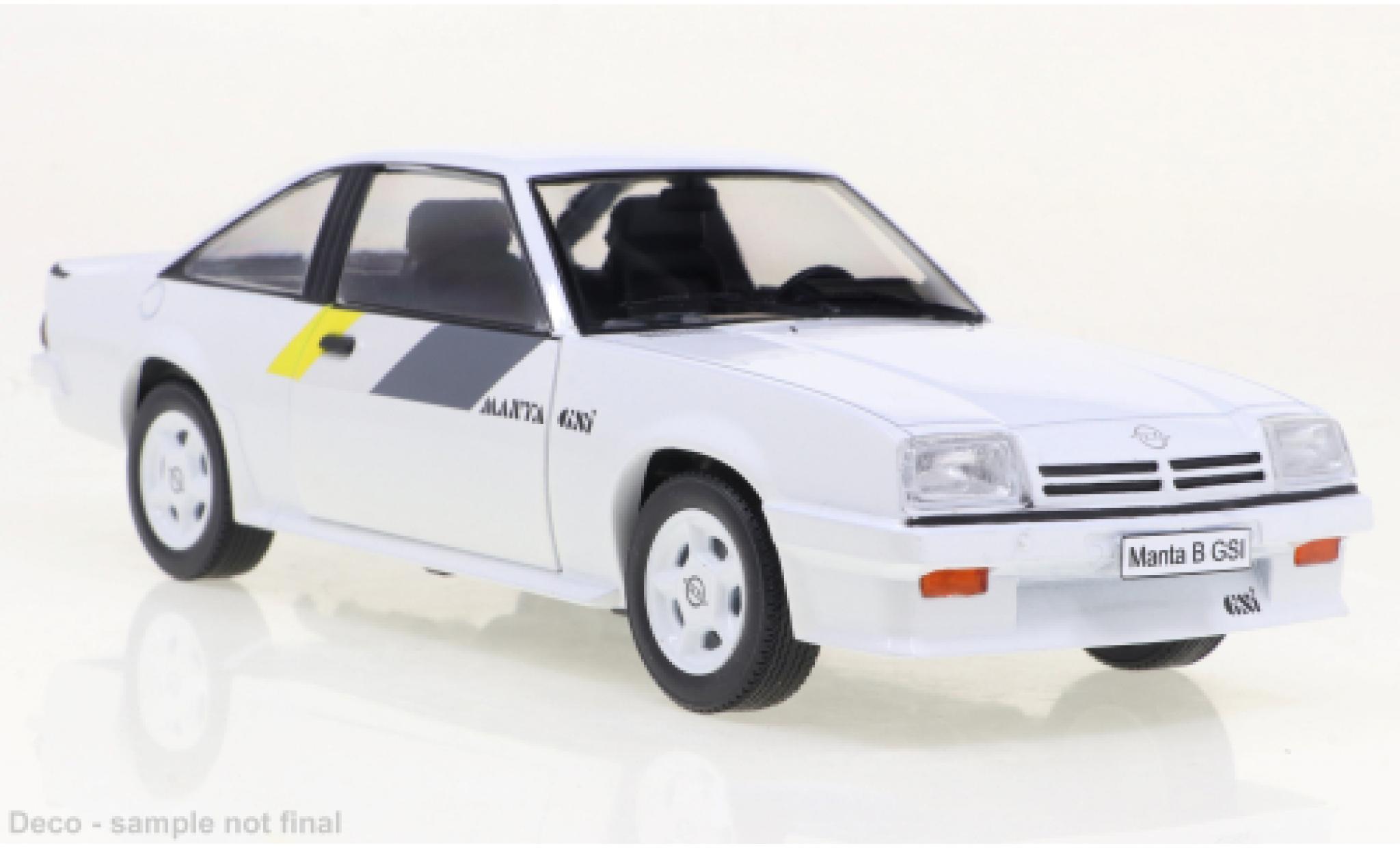 Opel Manta 1/24 WhiteBox B GSI white/Dekor 1984 diecast model cars