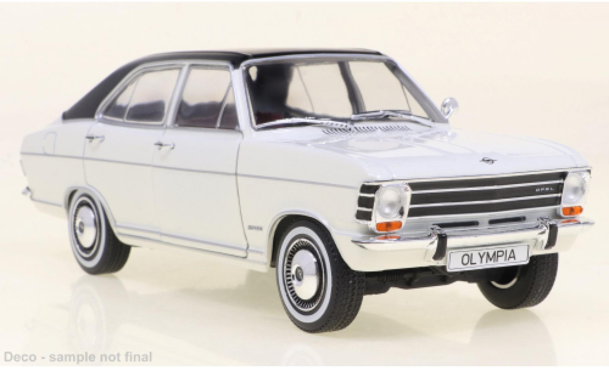 Opel Olympia 1/24 WhiteBox A white/matte-black 1967 diecast model cars