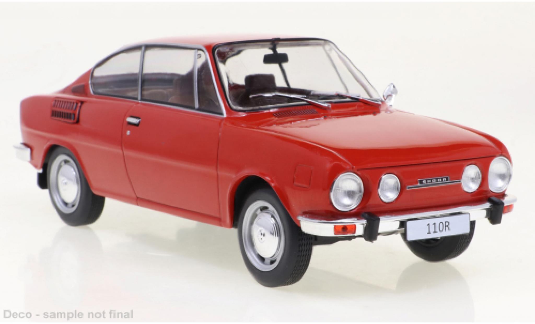 Skoda 110 1/24 WhiteBox R red 1970 diecast model cars