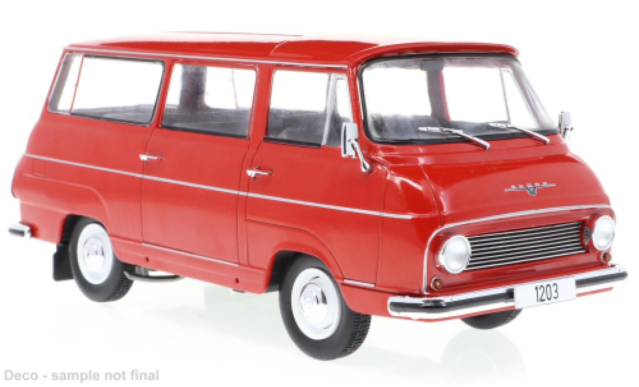 Skoda 1203 1/24 WhiteBox red 1968 diecast model cars