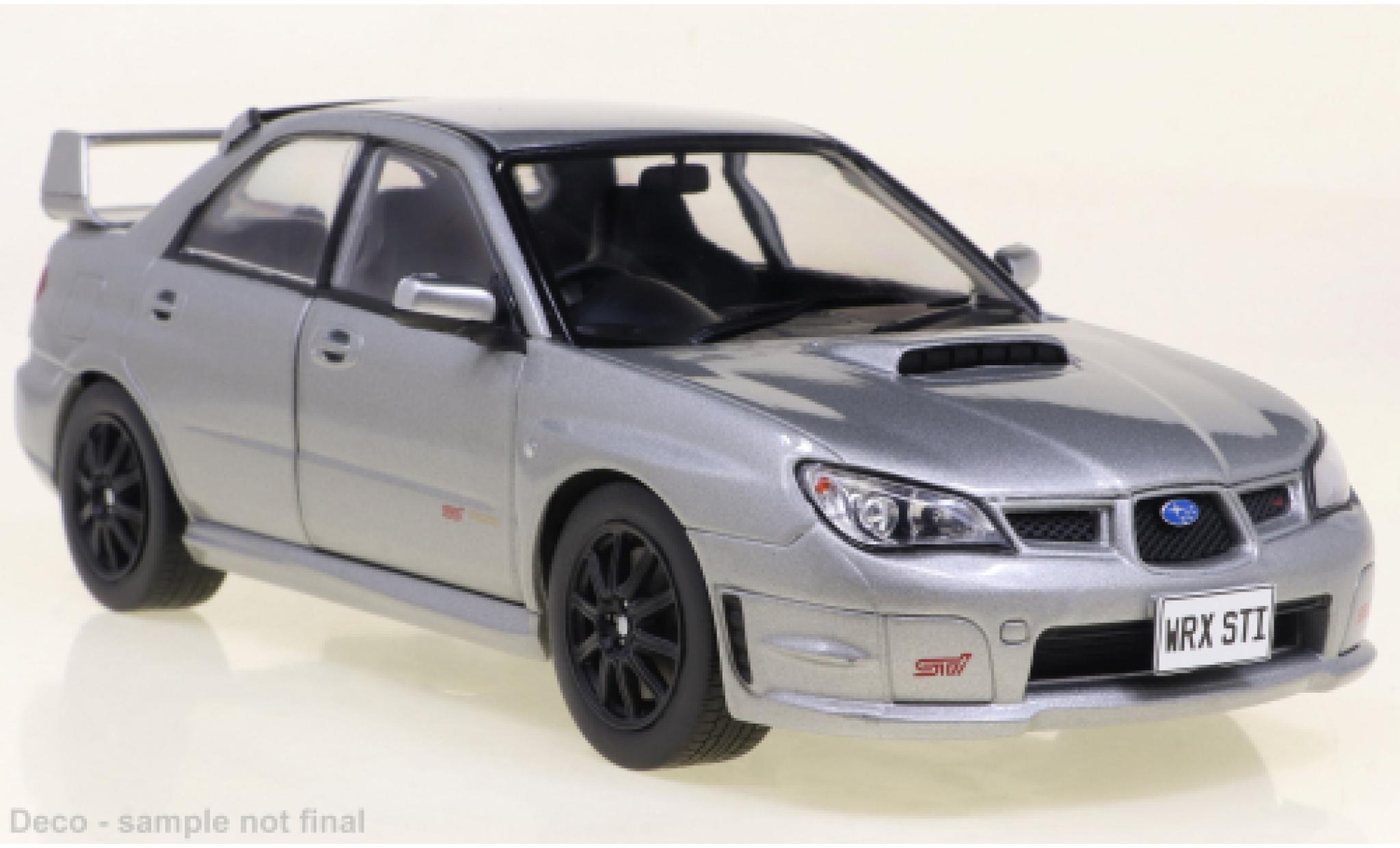 Subaru Impreza 1/24 WhiteBox WRX STi metallise grey RHD 2006 diecast model cars