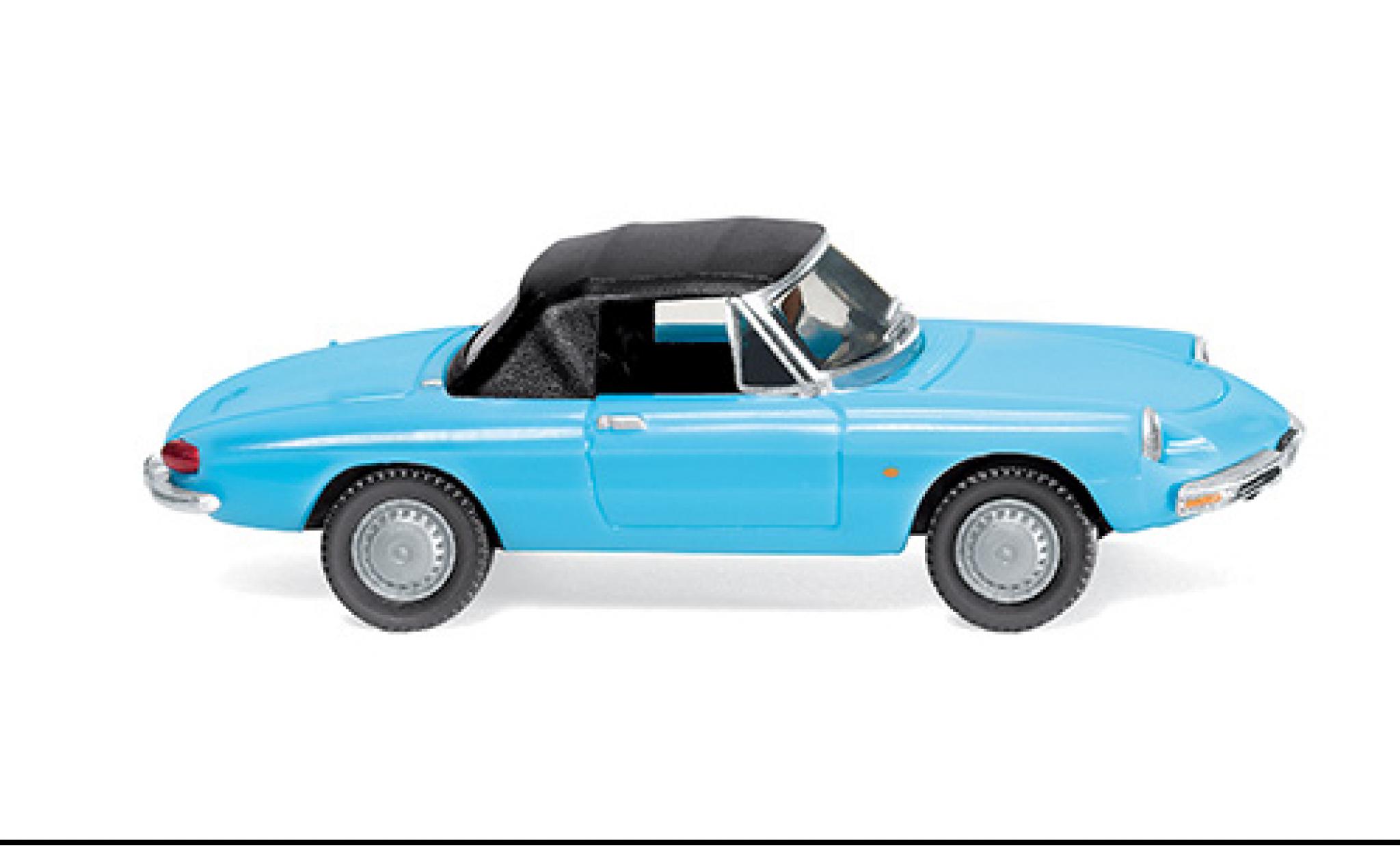 Alfa Romeo Spider 1/87 Wiking blue/black 1966 diecast model cars