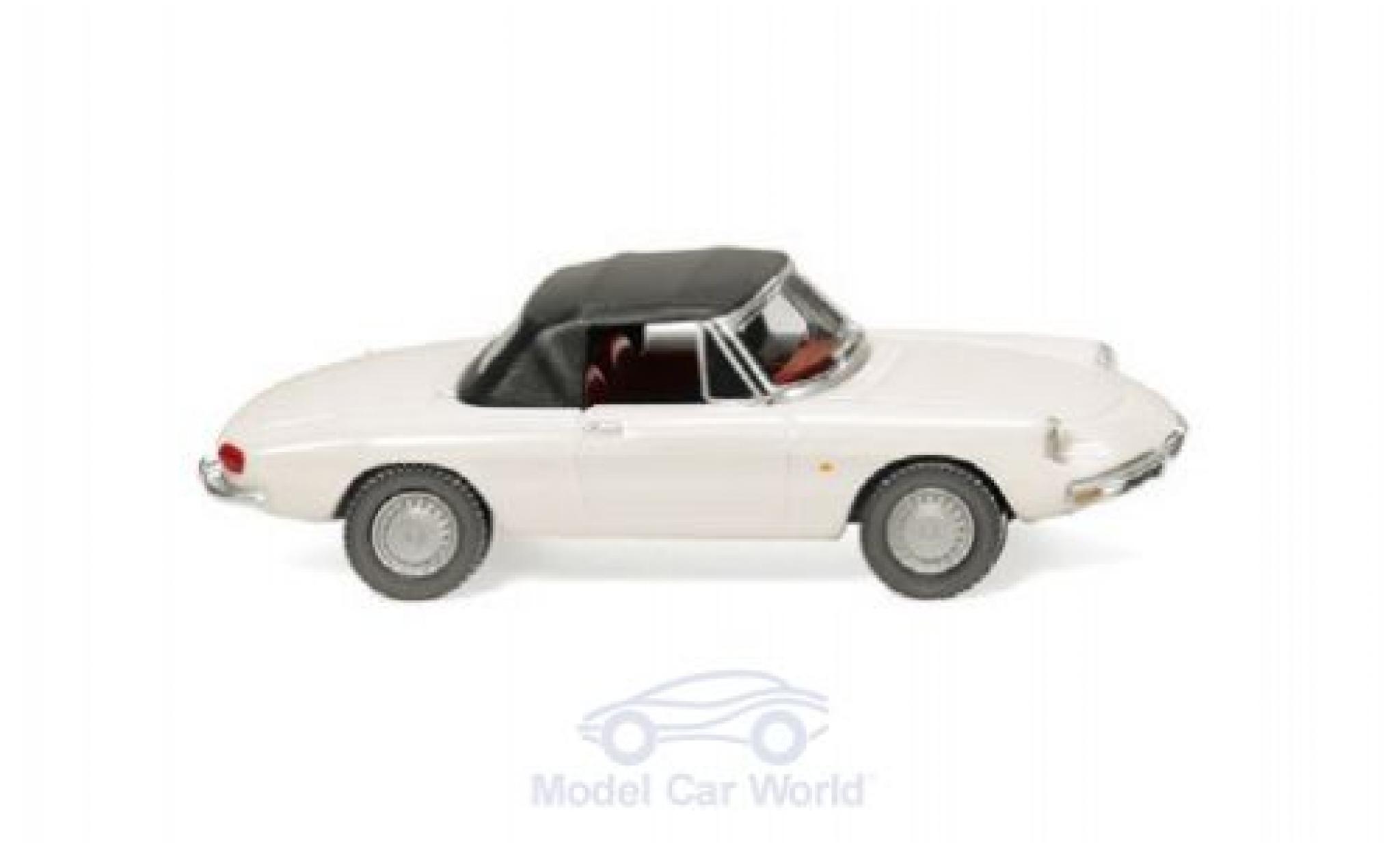 Alfa Romeo Spider 1/87 Wiking white/black diecast model cars