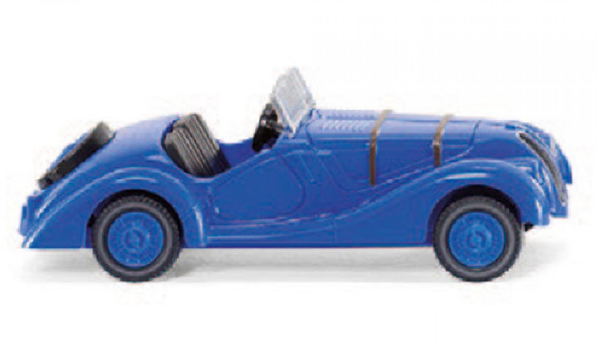 Bmw 328 1/87 Wiking blue diecast model cars