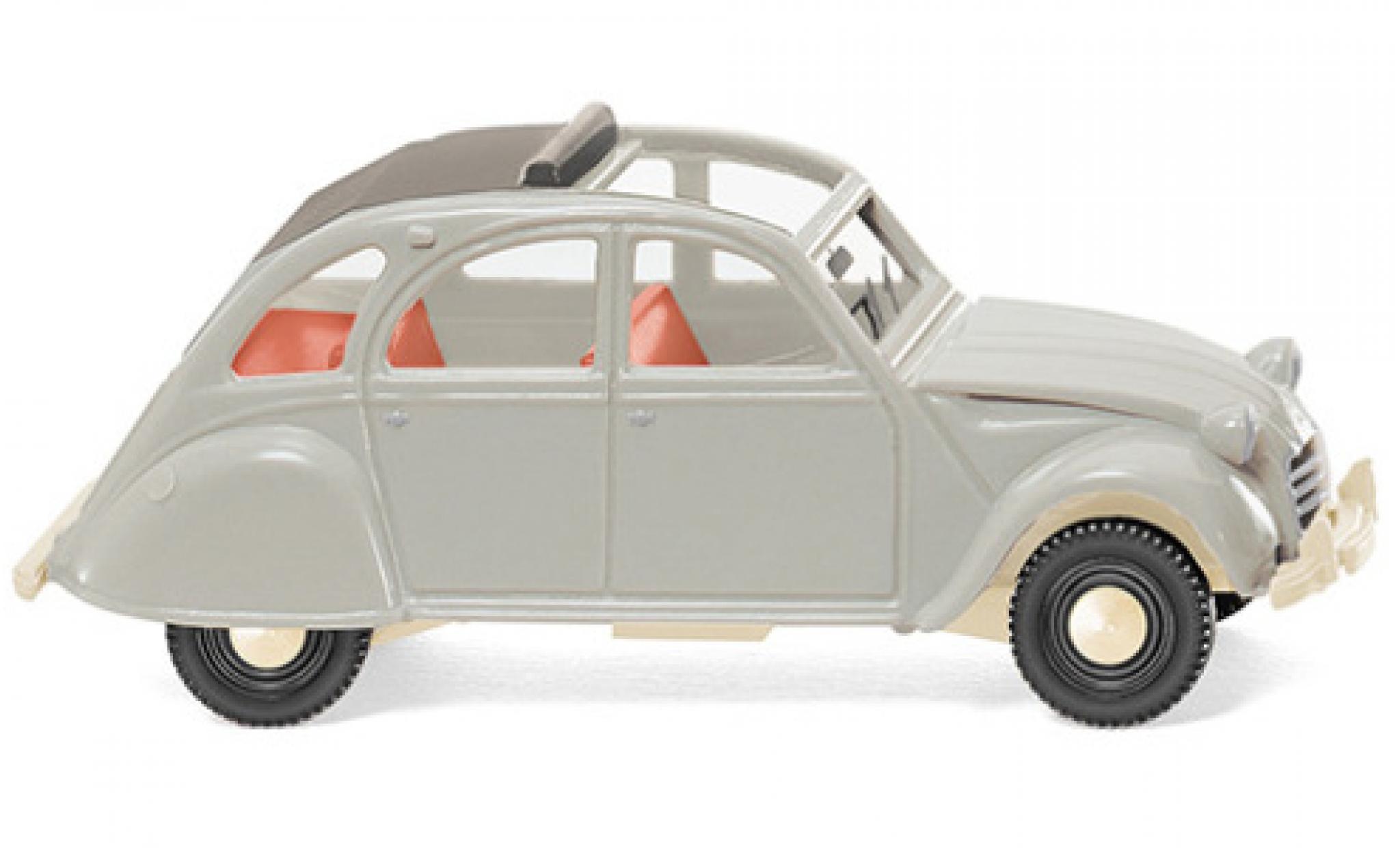 Citroen 2CV 1/87 Wiking 2 CV grey 1963 diecast model cars