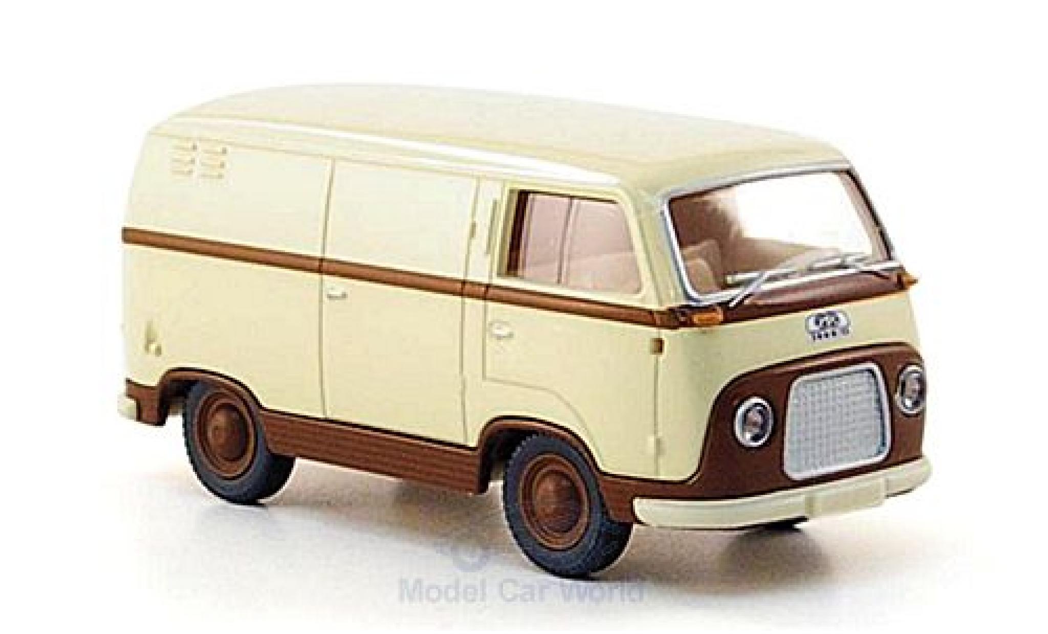 Ford FK 1/87 Wiking 1000 Van beige/brown diecast model cars