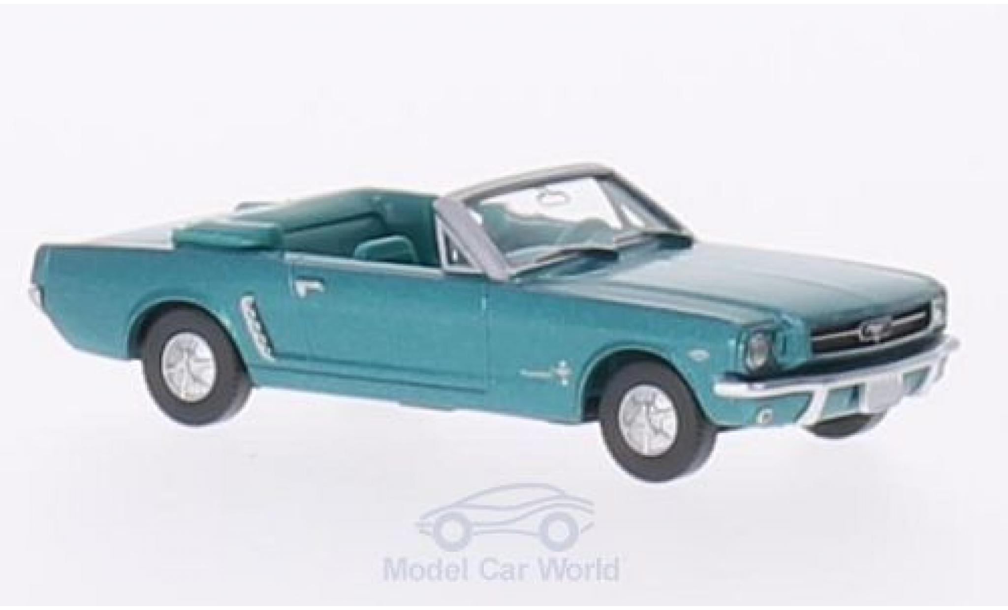 Ford Mustang 1/87 Wiking Convertible metallic t&uuml;rkis diecast model cars