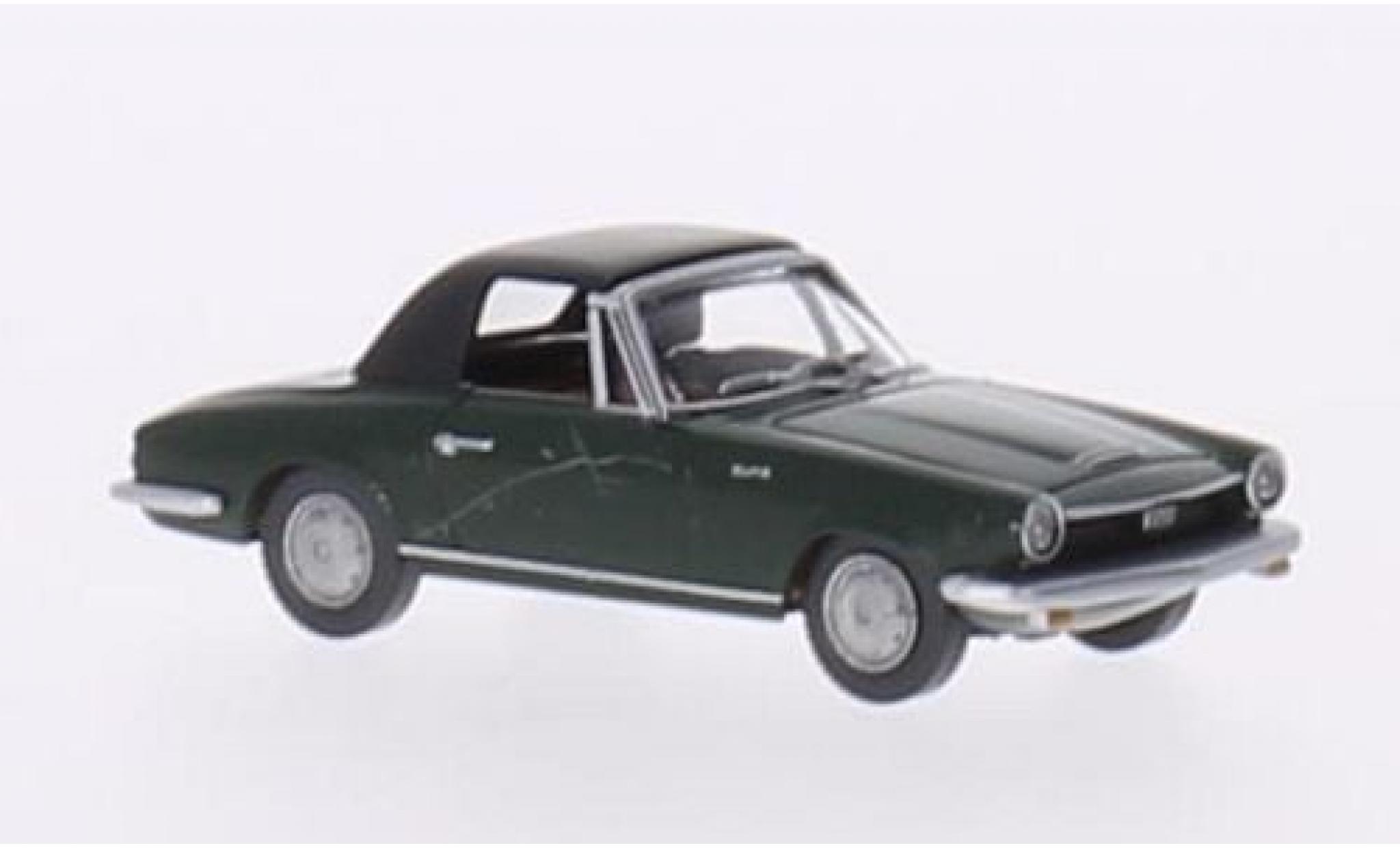 Glas 1700 1/87 Wiking GT Convertible green 1:87 diecast model cars