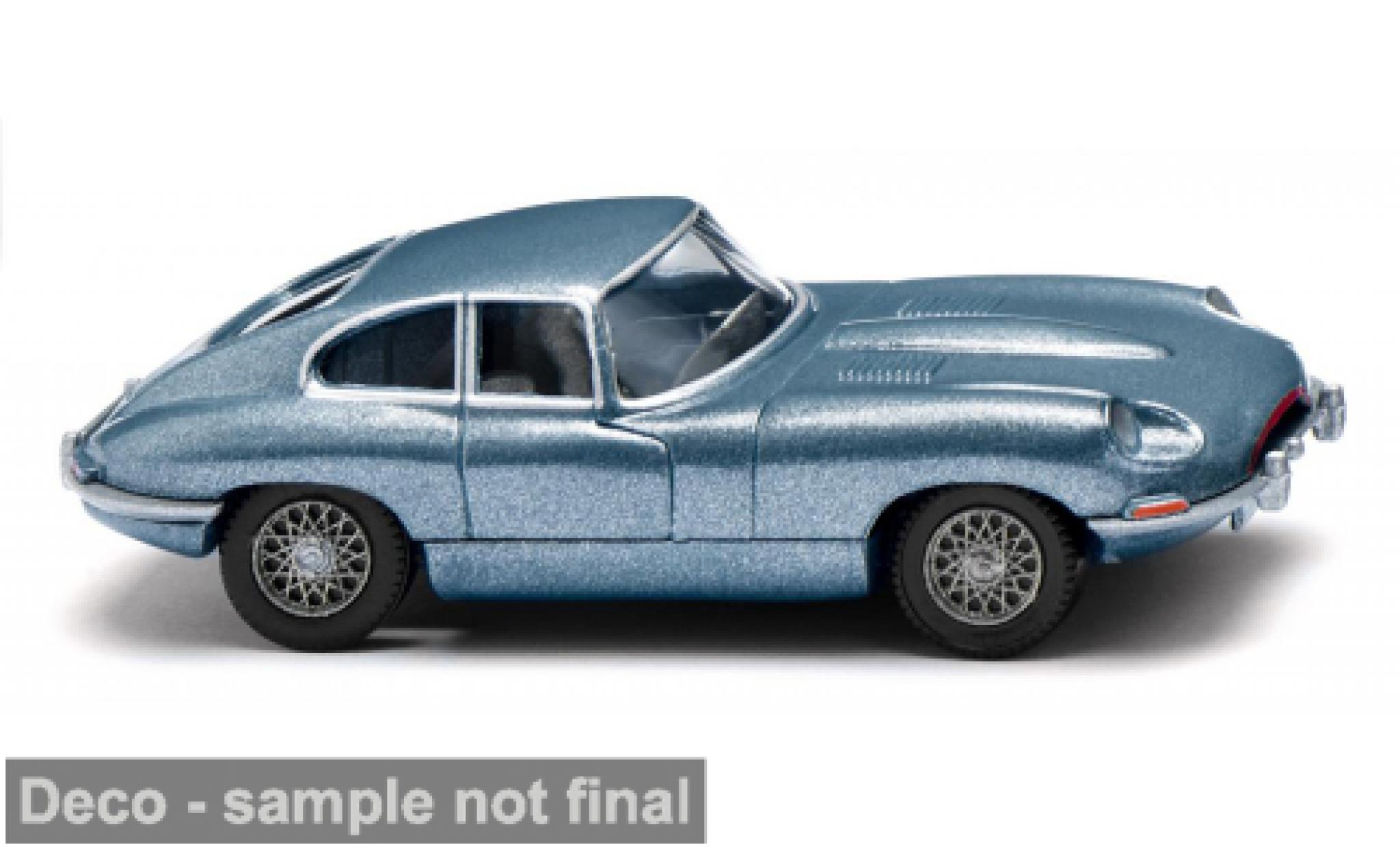 Jaguar E-Type 1/87 Wiking Coupe blue 1961 1:87 diecast model cars