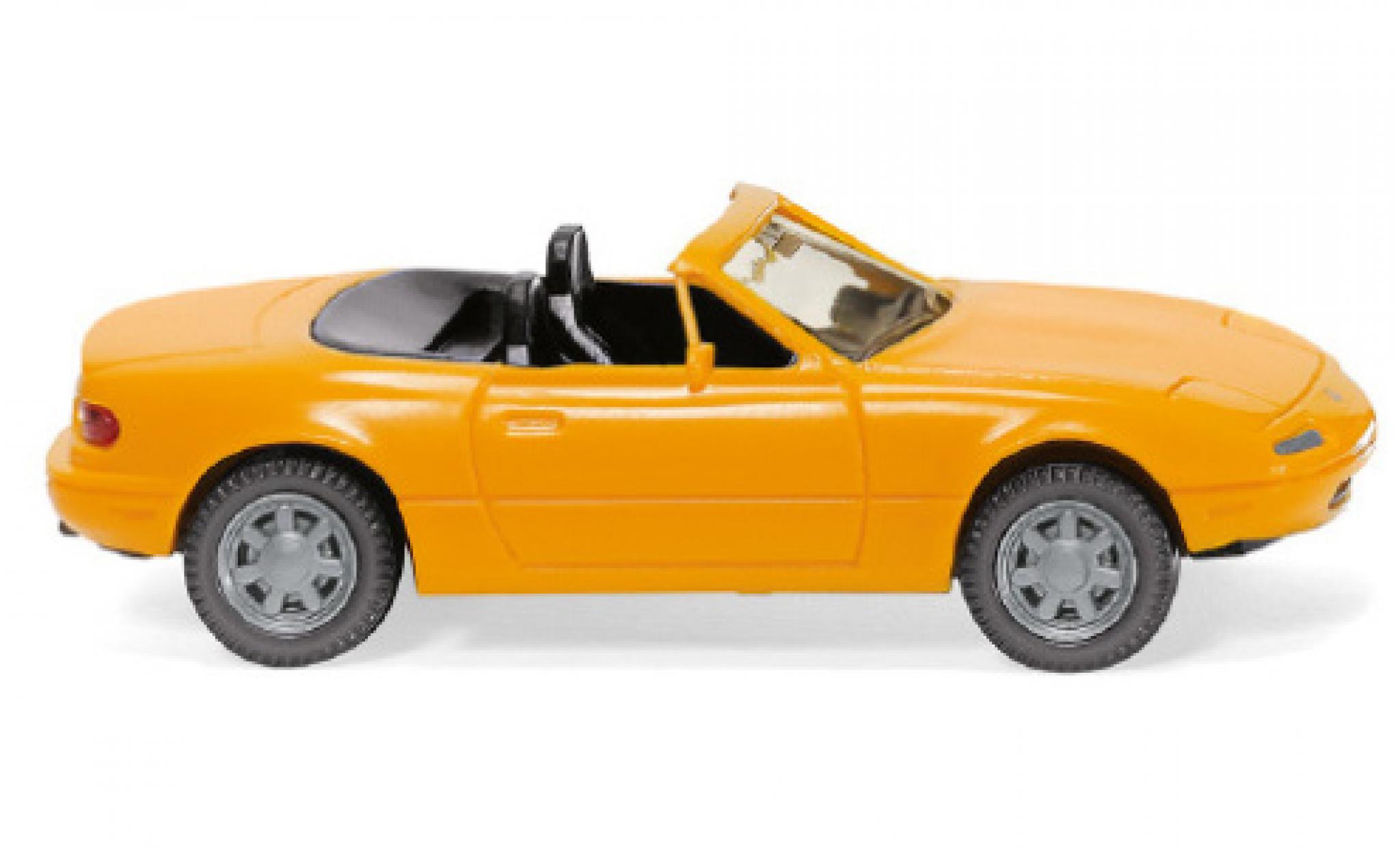 Mazda MX5 1/87 Wiking yellow 1989 diecast model cars