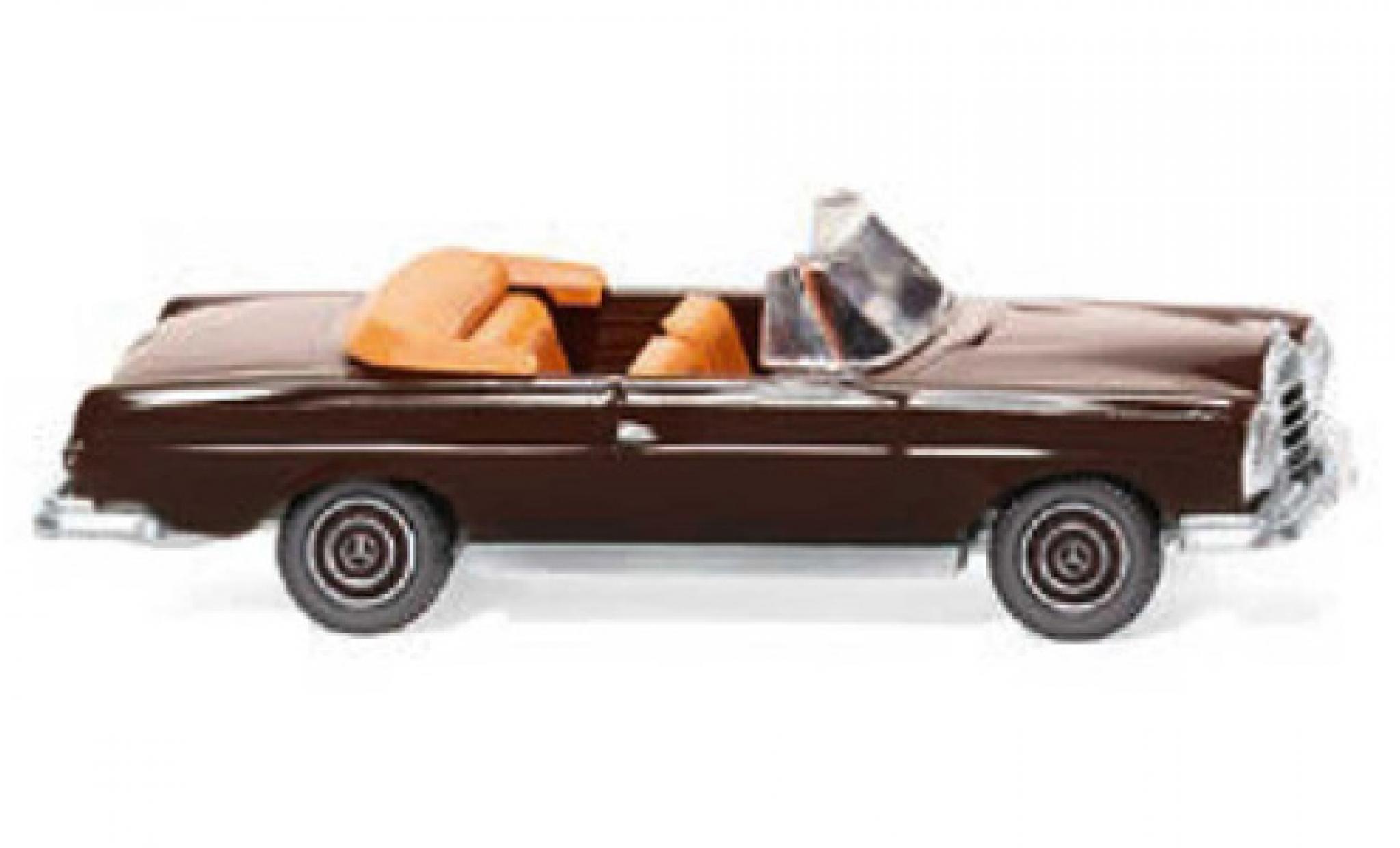 Mercedes 280 1/87 Wiking SE Convertible brown 1967 diecast model cars