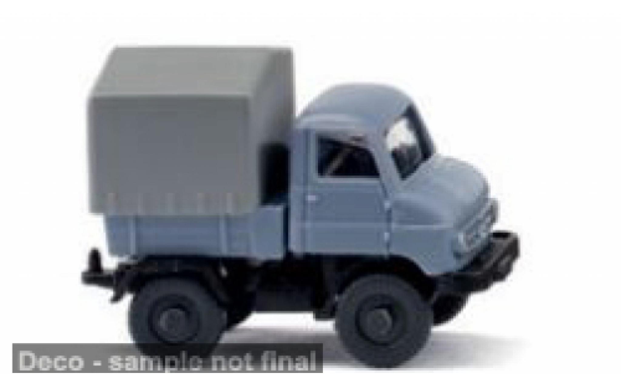 Mercedes Unimog 1/160 Wiking U 411 blue/grey 1956 1:160 diecast model cars