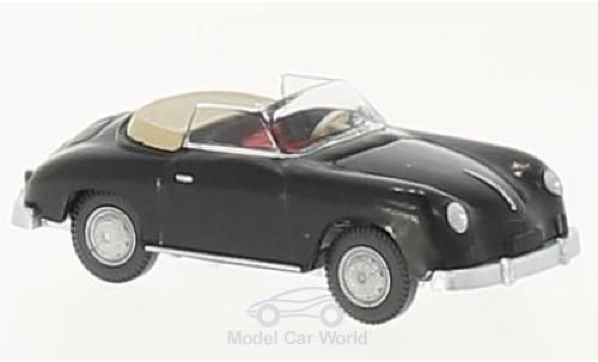 Porsche 356 A 1/87 Wiking Convertible black diecast model cars
