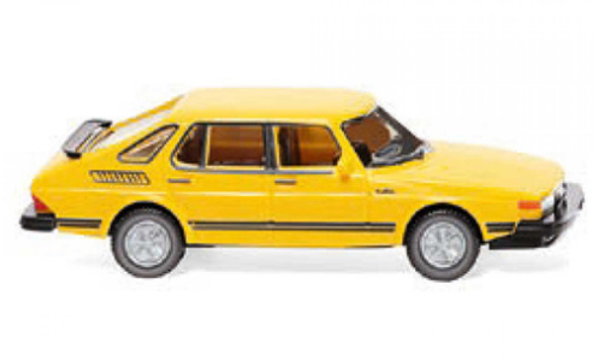 Saab 900 1/87 Wiking Turbo yellow 1978 diecast model cars