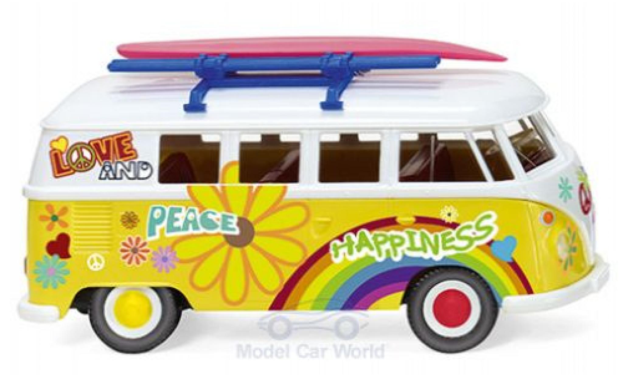 Volkswagen T1 1/87 Wiking Bus Flower Power 1963 diecast model cars