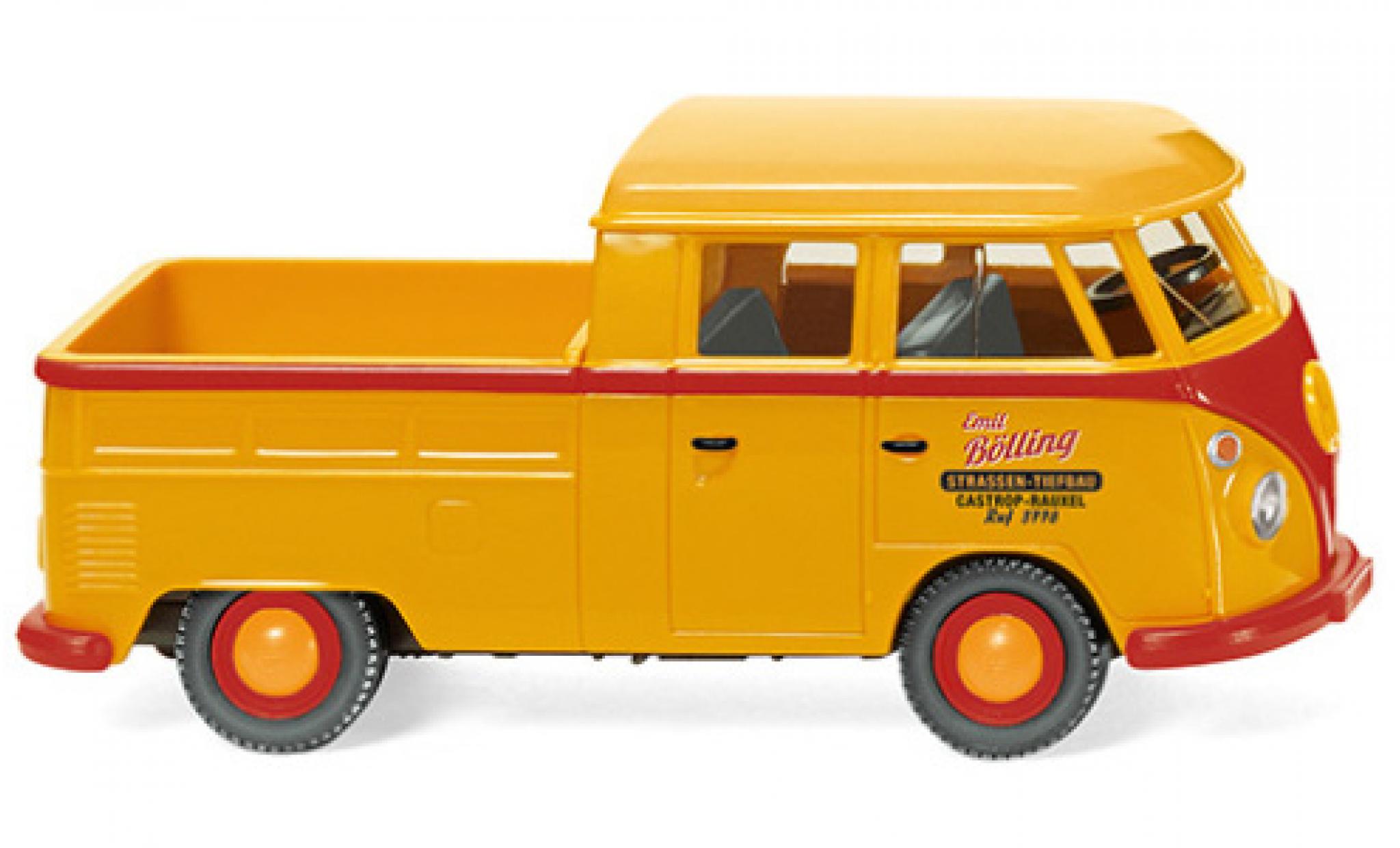 Volkswagen T1 1/87 Wiking Doppelkabine B&ouml;lling 1963 diecast model cars
