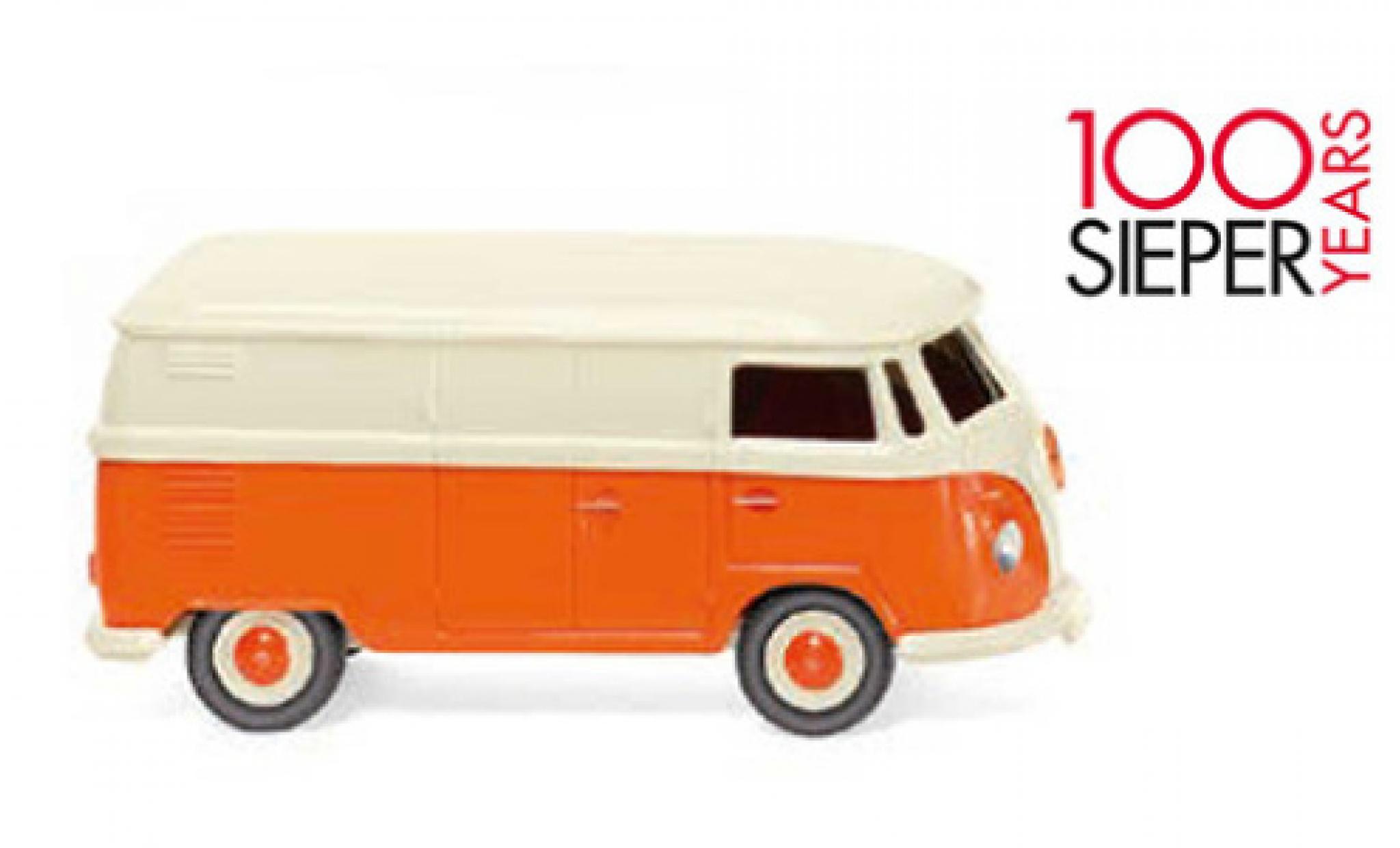 Volkswagen T1 1/87 Wiking Van beige/orange 1963 100 ann&eacute;es Sieper diecast model cars