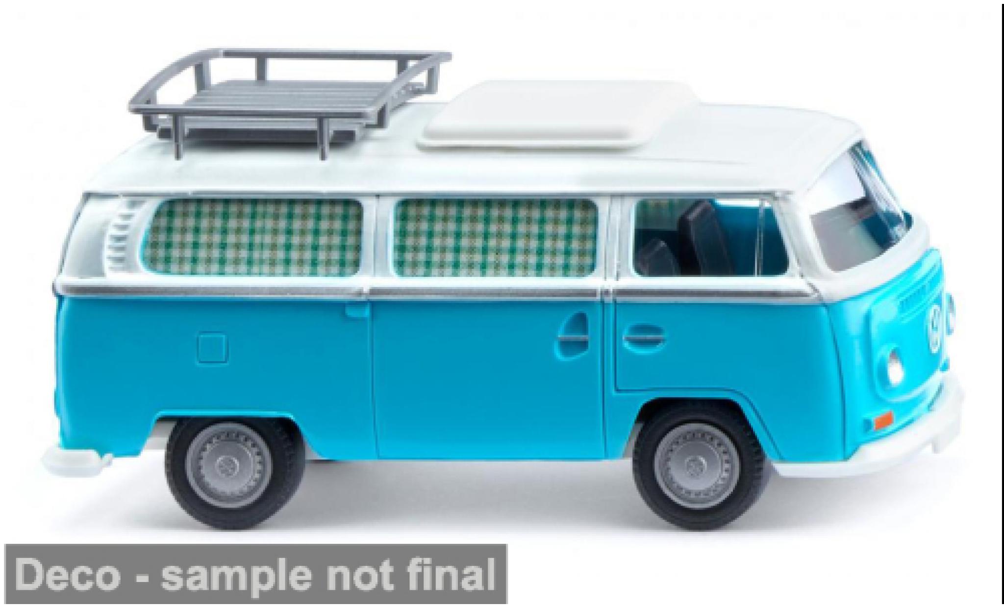 Volkswagen T2 1/87 Wiking Campingbus t&uuml;rkis/white 1967 1:87 diecast model cars