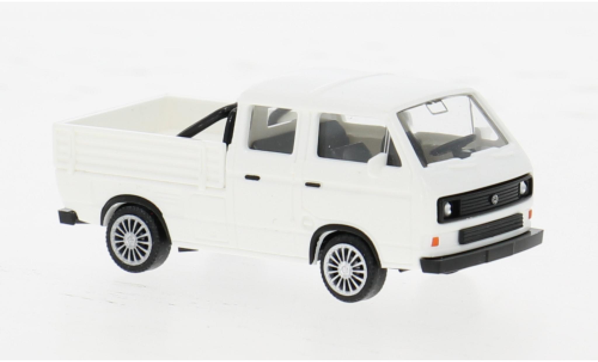 Volkswagen T3 1/87 Wiking Doppelkabine white 1979 1:87 diecast model cars