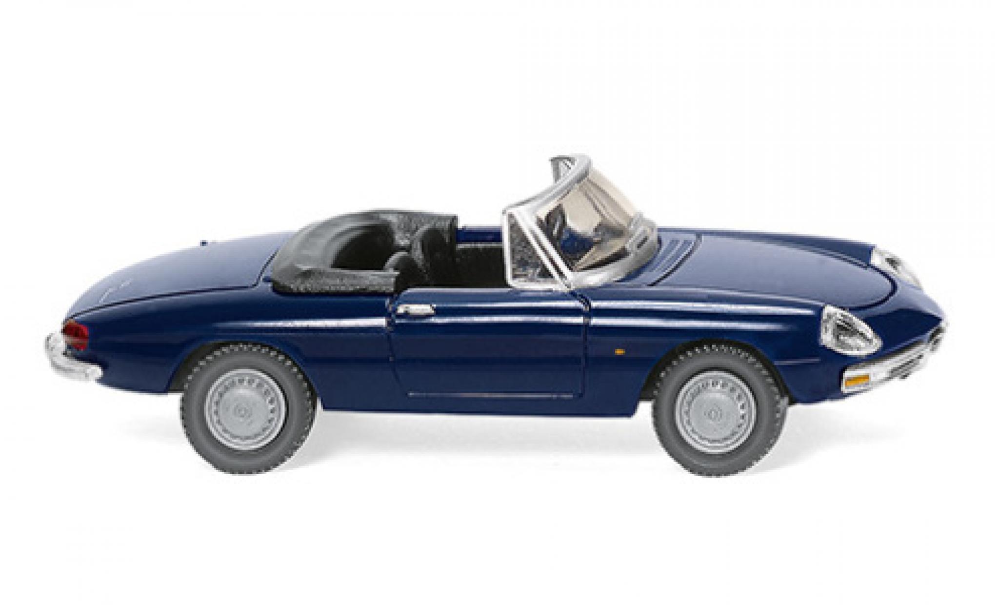 Alfa Romeo Spider 1/87 Wiking blue fonc&eacute; diecast model cars