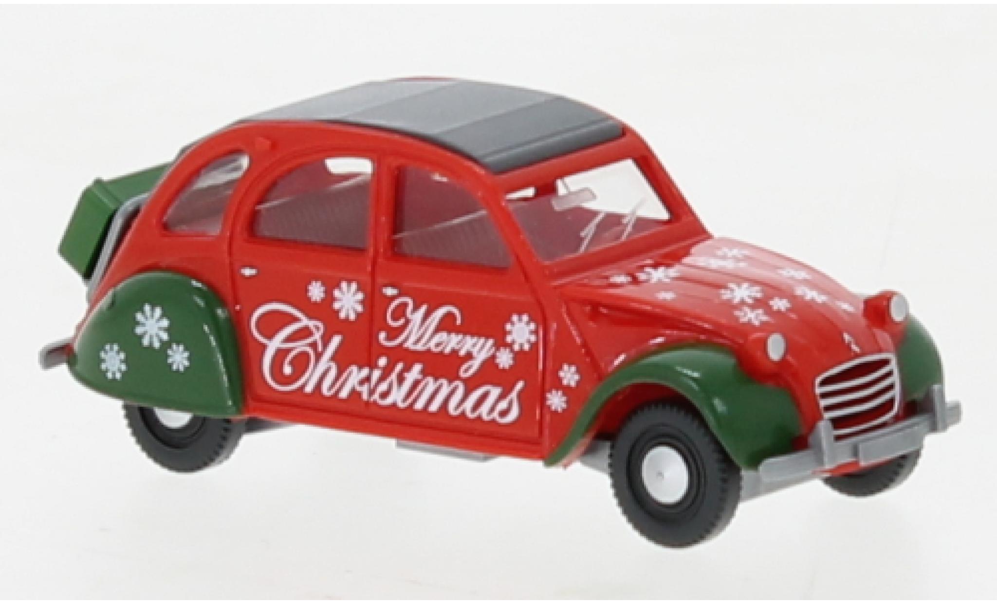 Citroen 2CV 1/87 Wiking Merry Christmas 1963 diecast model cars