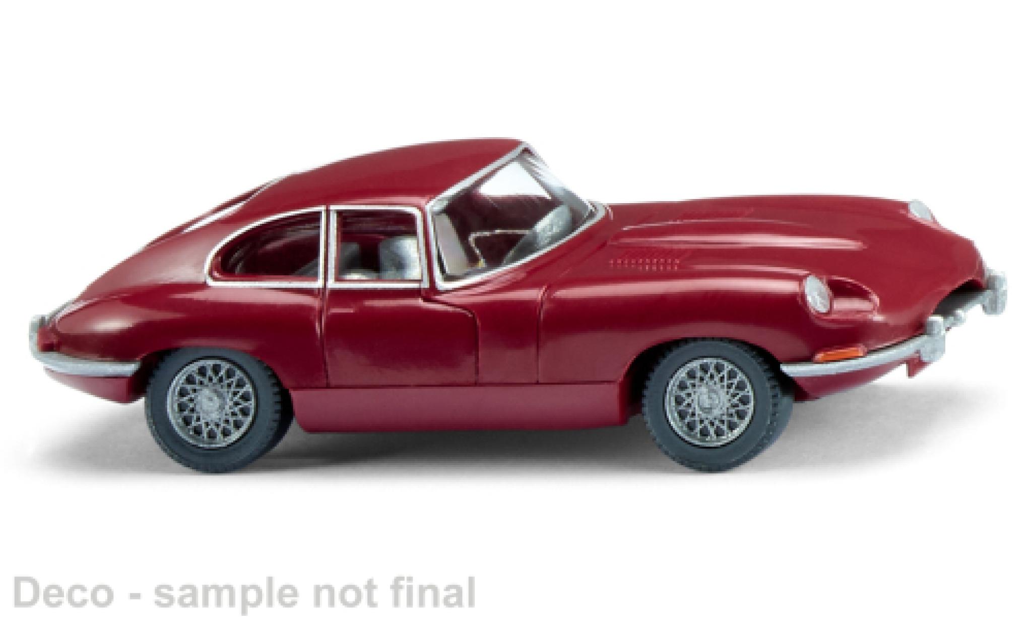 Jaguar E-Type 1/87 Wiking red fonc&eacute; diecast model cars