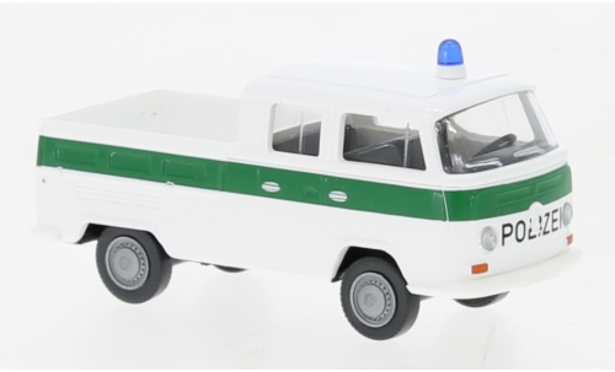 Volkswagen T2 1/87 Wiking cabine double Police de service 1967 diecast model cars