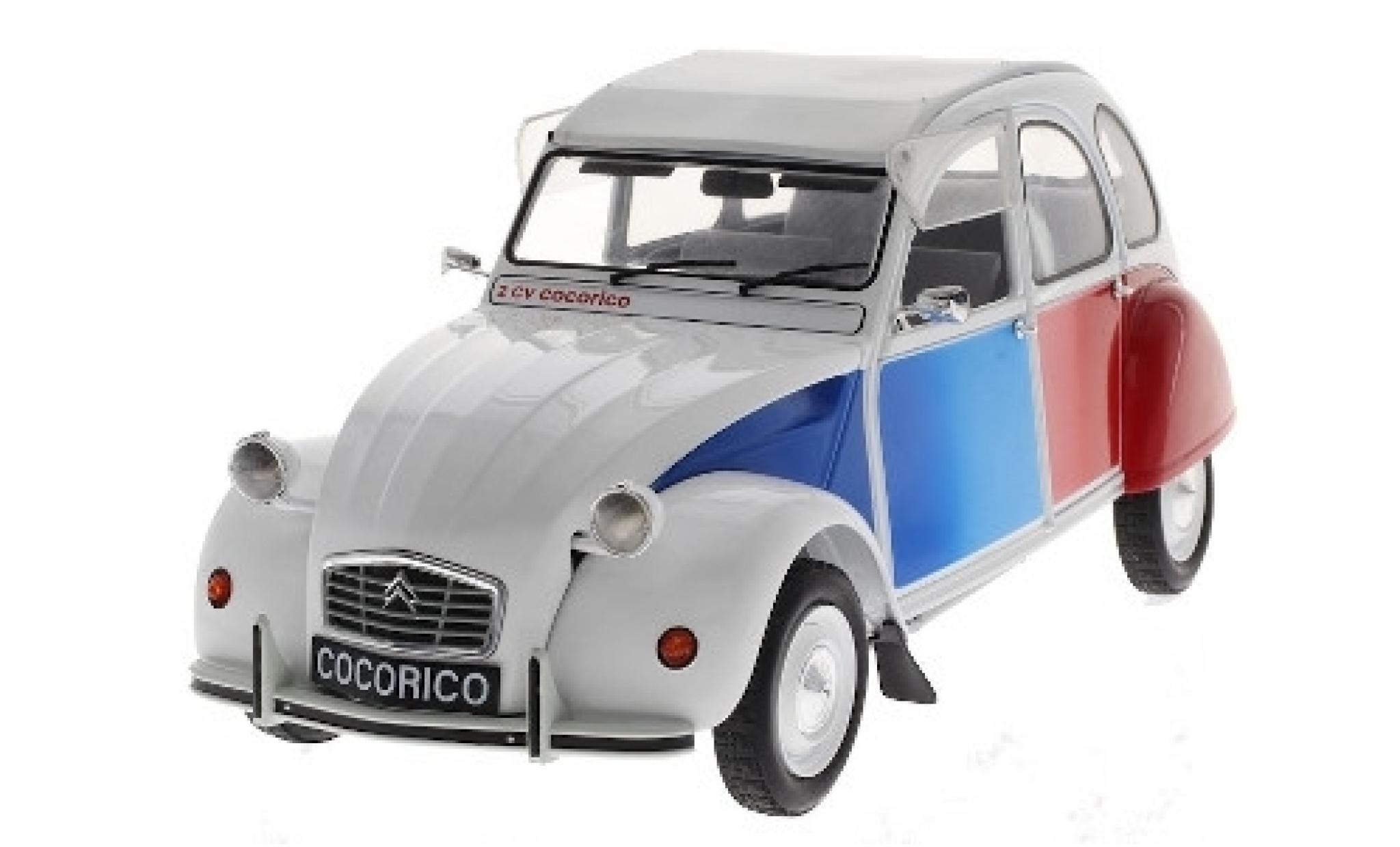 Citroen 2CV 1/12 Z Models Cocorico white/Dekor 1986 diecast model cars