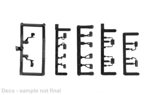 Diecast model cars Volkswagen T4 Base - Spiegels&Atilde;&curren;tze ( MB T1 MB T2/814 MB 813) black 1/87 Herpa