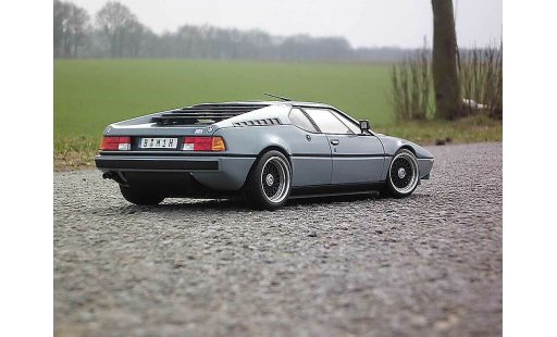 Bmw M1 1978 1/18 Norev grey jantes BBS echappement chrome diecast model cars