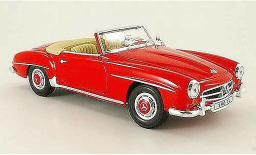 Mercedes 190 Base 1/18 Welly red open 1955 diecast model cars