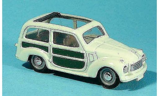 Fiat 500 C 1/43 Brumm Estate green open diecast model cars