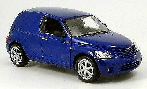 Chrysler PT Cruiser fourgon 1/18 Maisto panel blue diecast model cars
