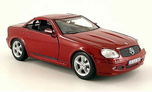 Mercedes Classe SLK Base 1/18 Maisto hardtop red roof zu offnen diecast model cars