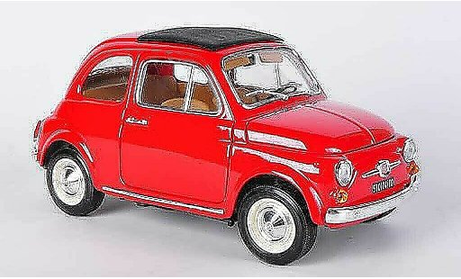 Fiat 500 F 1/18 Burago red (1:16) 1965 diecast model cars