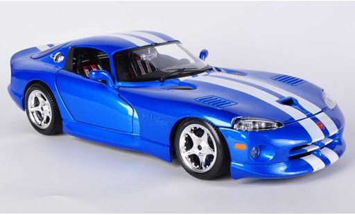 Dodge Viper GTS 1/18 Burago Coupe blue 1996 diecast model cars