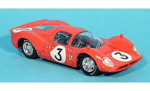 Ferrari 330 P4 1/43 Brumm no.3 l.bandini winner 1000km monza 1967 diecast model cars
