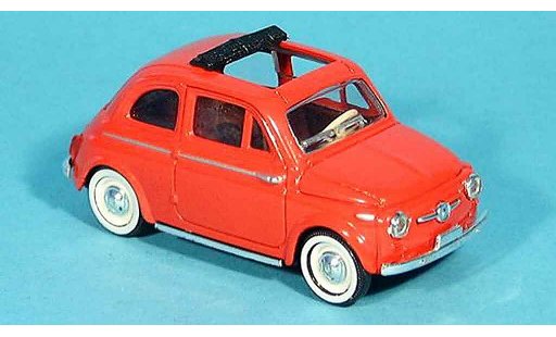 Fiat 500 R 1/43 Solido red open 1957 diecast model cars