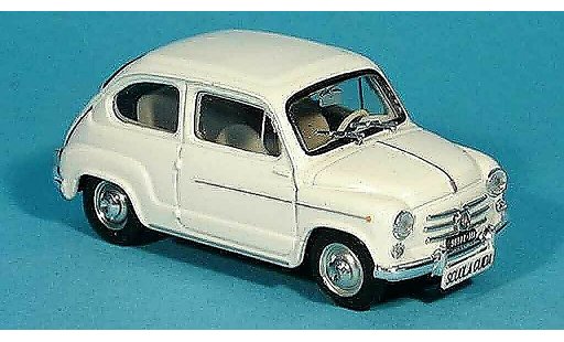 Fiat 600 D 1/43 Brumm white Scuola Guida 1960 diecast model cars