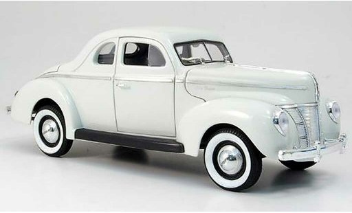 Ford Hot Rod 1940 1/18 Eagle de luxe coupe white diecast model cars