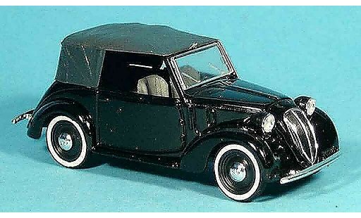 Fiat 1100 508C 1/43 Brumm Convertible (508 C) black diecast model cars