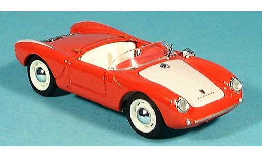Porsche 550 1954 1/43 Brumm red white Strassenversion diecast model cars
