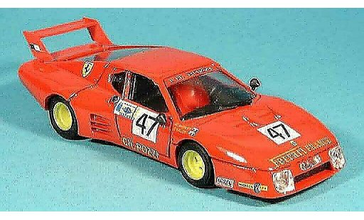 Ferrari 512 BB 1/43 Brumm pozzi francia. le mans 1981 diecast model cars