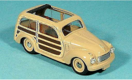 Fiat 500 Giardiniera 1/43 Brumm C GiardinieraAperta beige 1949 diecast model cars