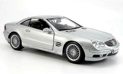 Mercedes Classe SL AMG 1/18 Maisto 55 grey 2002 diecast model cars