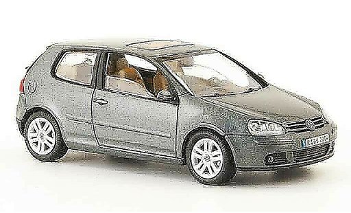Volkswagen Golf Base 1/43 Schuco grey green 3 portes 2003 diecast model cars