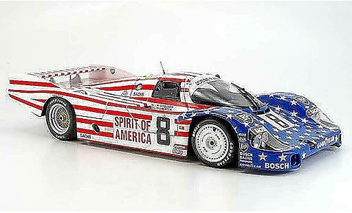Porsche 956 1986 1/18 Minichamps l no.8 stars and stripes le mans diecast model cars