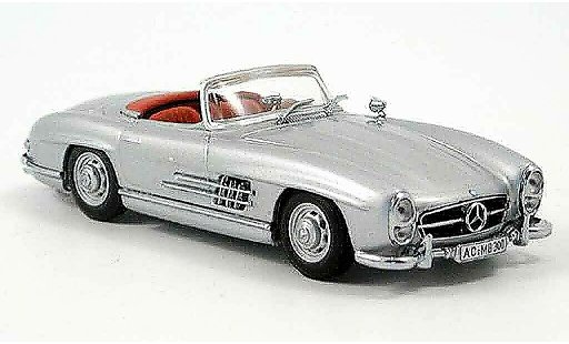 Mercedes 300 Roadster 1/43 Minichamps grey metallisee 1959 diecast model cars