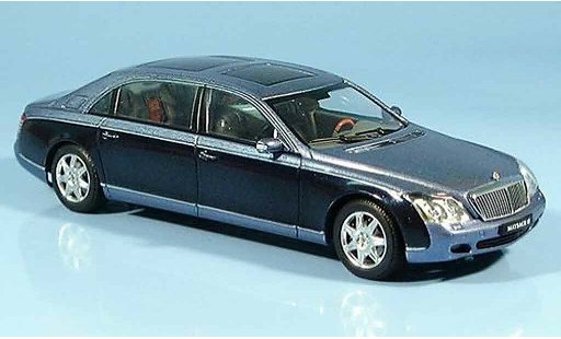 Maybach 62 LWB 1/43 Autoart blue diecast model cars