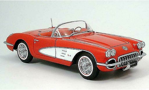 Chevrolet Corvette Convertible 1/18 Autoart C1 red 1959 diecast model cars